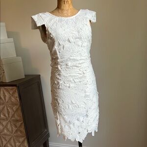 Elegant White Lace Dress